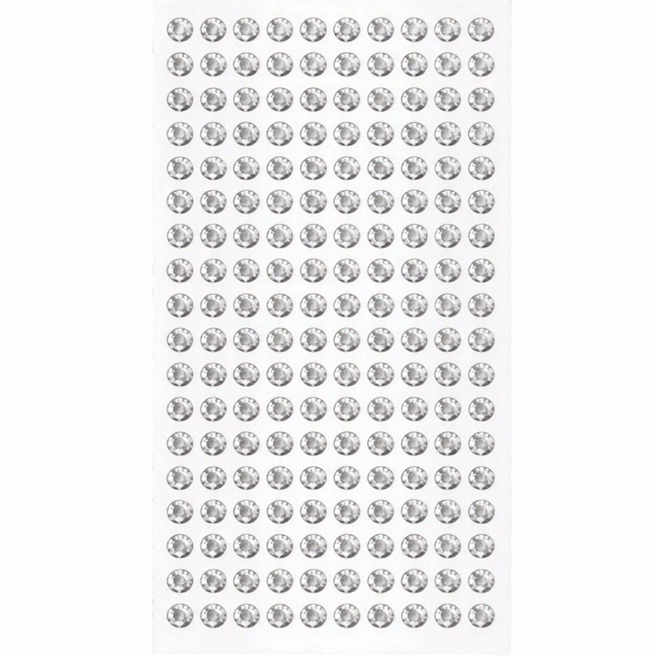 4mm Round Gold Gemstone Stickers – Self-Adhesive Craft Rhinestones, 264 Count